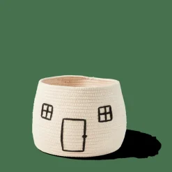 PAULUS Cesto De Arrumação Com Tampa Vermelho, Natural