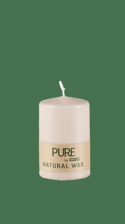 PURE Vela Cilíndrica Castanho Claro