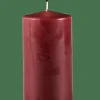 PURE Vela Cilíndrica Vermelho Escuro