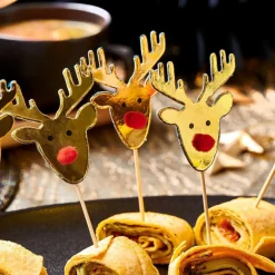 REINDEER Palitos Aperitivo Conjunto De 10 Dourado