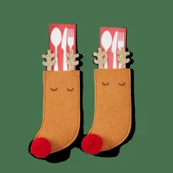 RUDOLPH Porta-talheres Castanho