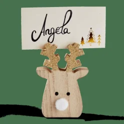 RUDOLPH Suporte Para Cartão De Nome Natural