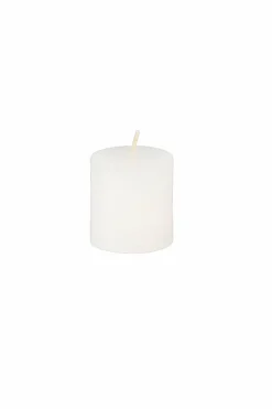 RUSTIC Velas Conjunto De 3 Verde, Creme, Roxo Claro