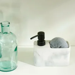 SHADOW Distribuidor Sabão Com Esponja Preto, Branco