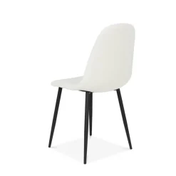 SILKE Cadeira De Sala De Jantar Bouclé