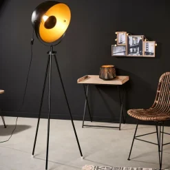 SOLEIL Candeeiro De Chão Preto