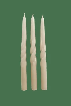 SPIRAL Conjunto De 3 Velas Taupe