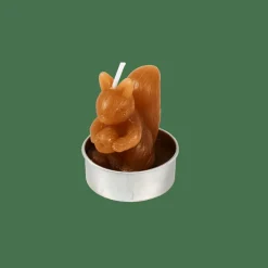 SQUIRREL Velas Para Lamparina Conjunto De 6 Castanho