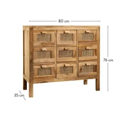 TECK Armário De Farmacêutico Natural