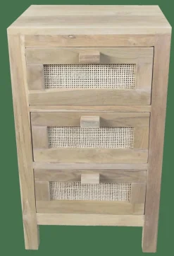 TECK Cómoda De 3 Gavetas Natural