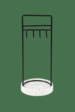 TERRAZZO Estante Para Joias Preto, Branco, Cinzento
