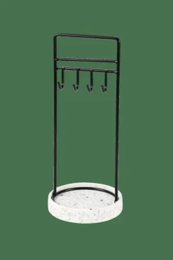 TERRAZZO Estante Para Joias Preto, Branco, Cinzento