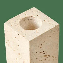 TRAVERTIN Castiçal Natural