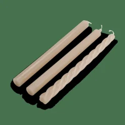 TRIO Velas Conjunto De 3 Cinzento