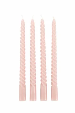 TWIST Velas Viradas Conjunto De 4 Vermelho