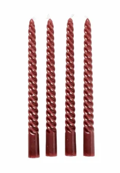 TWIST Velas Viradas Conjunto De 4 Rosa