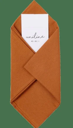 UNILINE Guardanapo Castanho