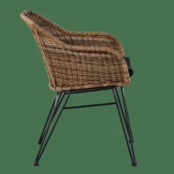 VIENNA Cadeira De Sala De Jantar Preto, Natural