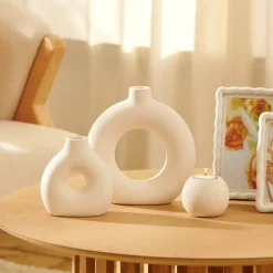 WHITE Ramo De Eucalipto Branco