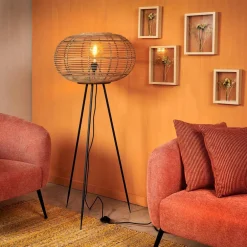 ZANZI Candeeiro De Chão E27 Natural