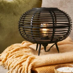 ZANZI Candeeiro De Mesa E27 Preto