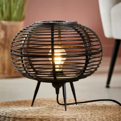 ZANZI Candeeiro De Mesa E27 Preto